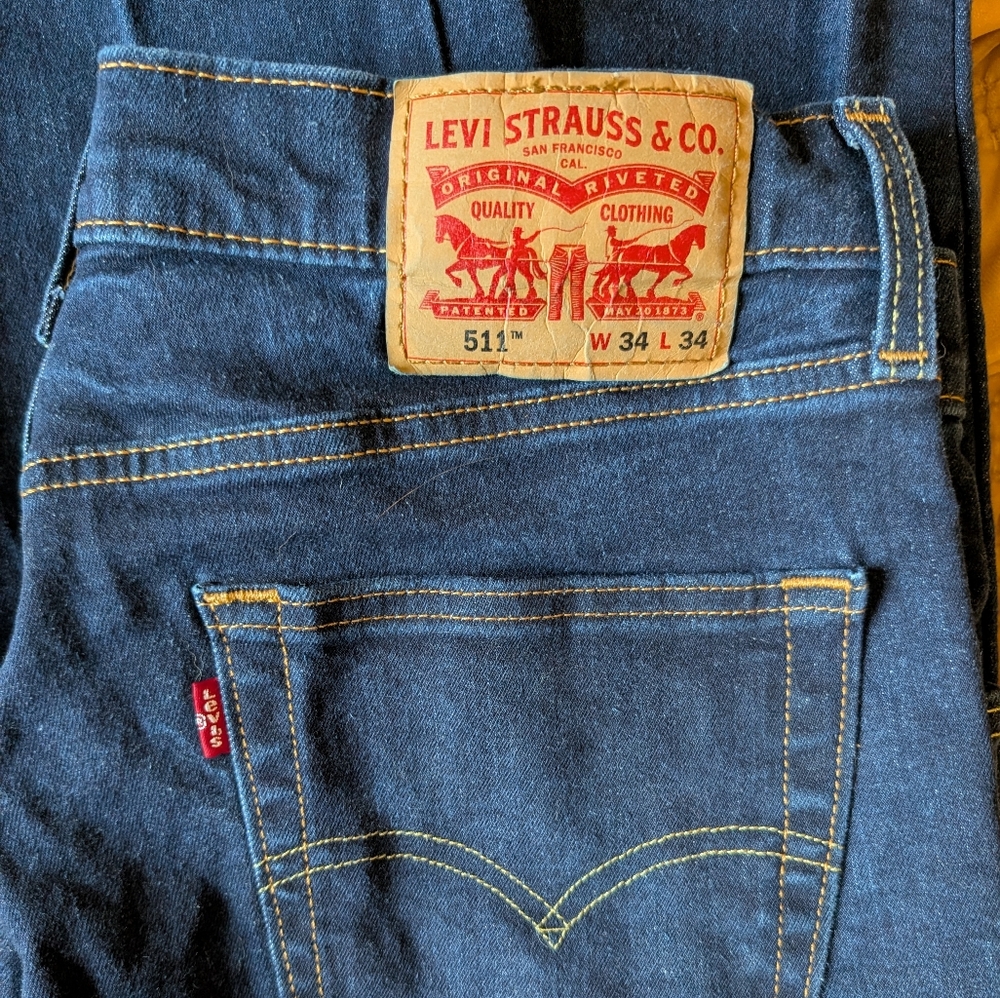 Levi's Dark Blue Denim 511 Slim Fit
